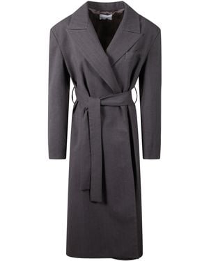 THE NINA STUDIO Coat With Belt - Black