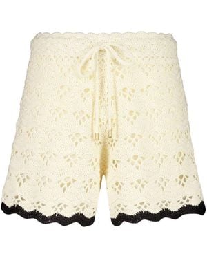 Zimmermann Rhiannon Crochet Shorts - Natural