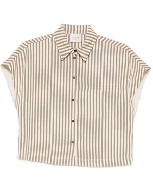 Alysi Striped Shirt - White