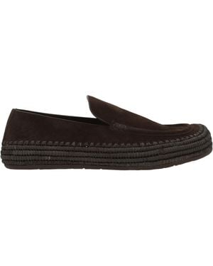 Loewe Rio Suede Loafer - White