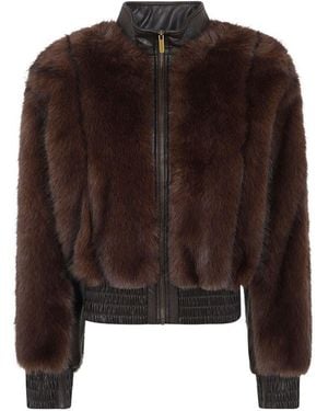 Zimmermann Valiant Faux Fur Jacket - Black