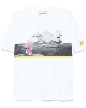 Iceberg Cotton T-Shirt - White