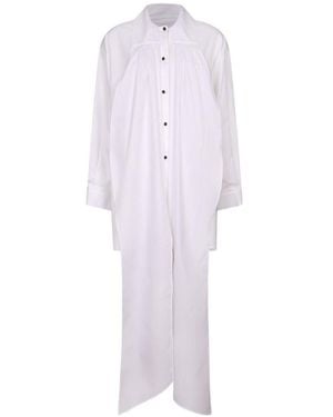 Emporio Armani Cotton Shirt Dress - White