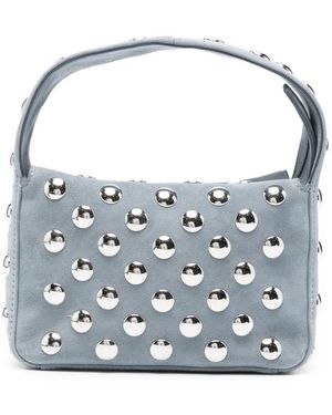 KHAITE Elena Small Leather Hobo Bag - Blue