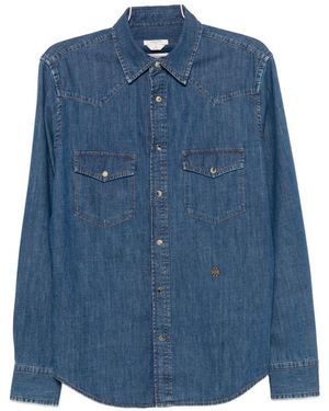 Jacob Cohen Cotton Western Shirt - Blue
