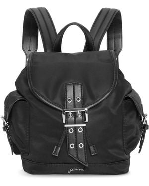 Ganni Bucky Recycled Nylon Backpack - Black