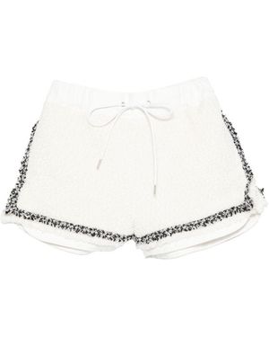 Sacai Tweed Shorts - White