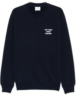 Drole de Monsieur Sweatshirt Le Sweatshirt Slogan - Blue