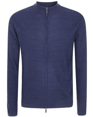 Emporio Armani Wool Cardigan - Blue