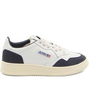 Autry Medialist Low Leather Trainers - White