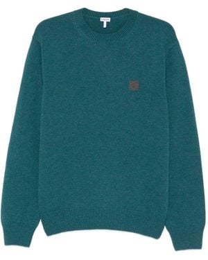 Loewe Anagram Wool Sweater - Green