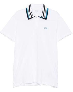 Loewe Anagram Cotton Polo Shirt - White