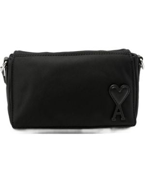 Ami Paris Marcel Nylon Camera Bag - Black