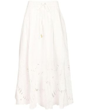 Zimmermann Gonna Midi - Bianco