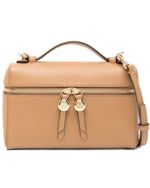 Tory Burch Romy Leather Vanity Case - Natural