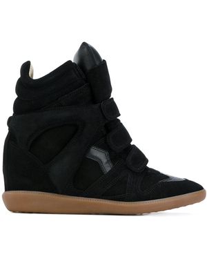 Isabel Marant Bekett Leather Trainers - Black