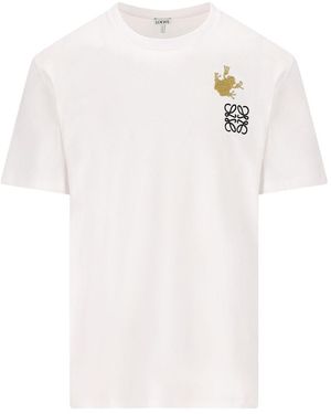 Loewe Logo Cotton T-Shirt - White
