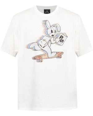 Paul Smith Skate Bunny Cotton T-Shirt - White