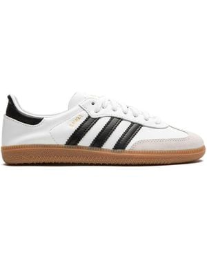 adidas Originals White And Better Scarlet Samba Og Trainers