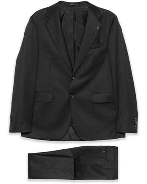Tagliatore Wool Suit Napoli - Black
