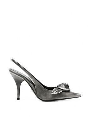 Prada Pumps Slingback - Metallizzato