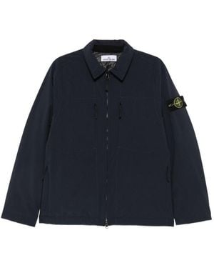 Stone Island Zipped Blouson Jacket - Blue