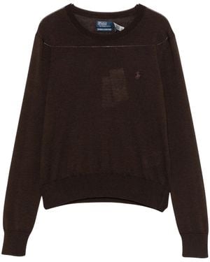 Polo Ralph Lauren Jumper With Embroidered Logo - Black