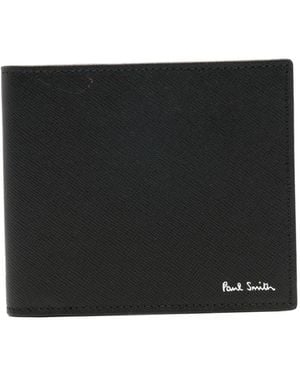 Paul Smith Leather Bifold Wallet - Black