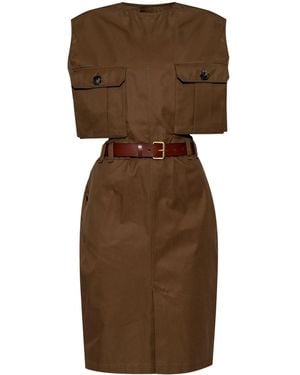 Saint Laurent Abito Corto - Marrone