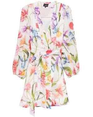 Lavi Printed Short Dress - White