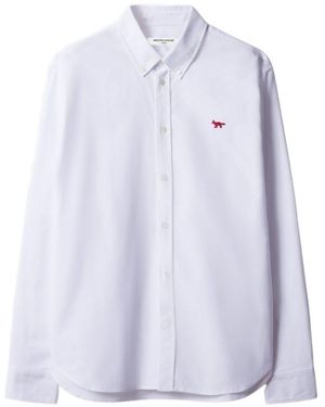 Maison Kitsuné Profile Fox Cotton Shirt - White