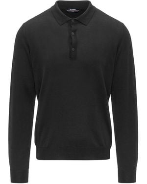 K-Way Rey Merino Wool Blend Jumper - Black