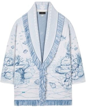 Alanui Midnight Stretch Cotton Blend Blazer - Blue