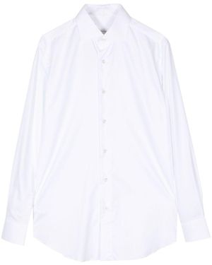 Brioni Camicia Di Cotone - Bianco