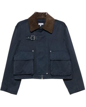 Loewe Collar Detail Jacket - Blue