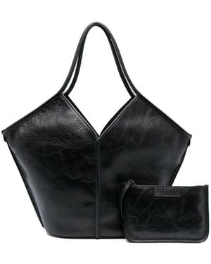 Hereu Calella Leather Tote Bag - Black