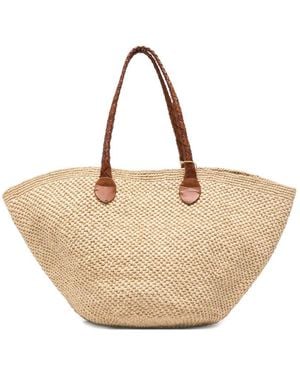 Sovani X Dragon Diffusion Brunella Straw Tote Bag - Natural