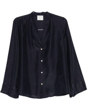 forte_forte Silk Shirt - Blue