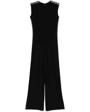 Norma Kamali Studded Long Jumpsuit - Black