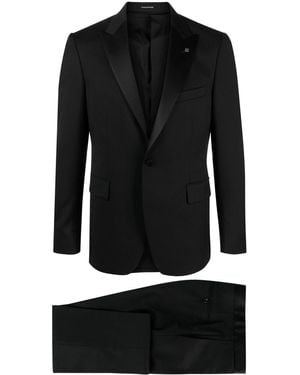 Tagliatore Wool Smoking Bruce - Black