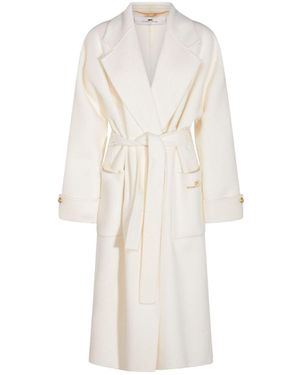 Elisabetta Franchi Coats - White