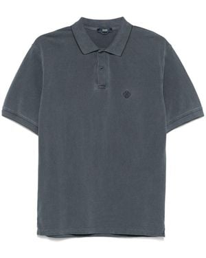 Herno Logo Cotton Polo Shirt - Blue