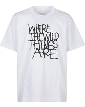 Sacai Cotton T-Shirt - White