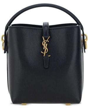 Saint Laurent La 37 Leather Mini Bag - Nero