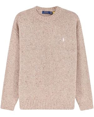 Polo Ralph Lauren Melange Wool Blend Jumper - Pink