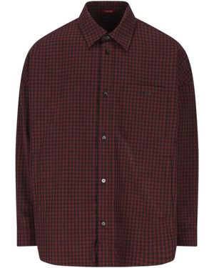 Gucci Checked Cotton Padded Jacket - Purple