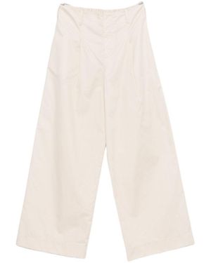 Susanne Bommer Cotton Wide-Leg Trousers - White