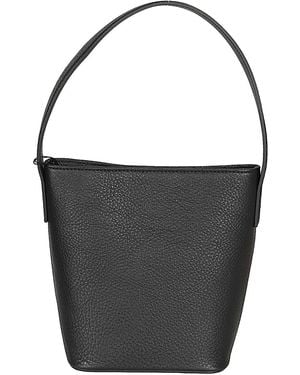 MIZUIRO Small Leather Handbag - Black