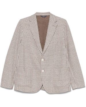Circolo 1901 Cotton And Linen Blend Jacket - Grey