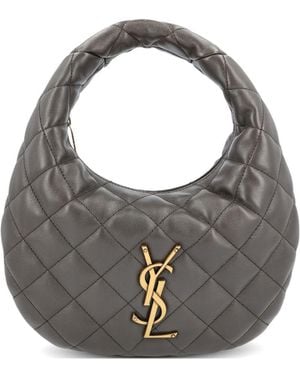 Saint Laurent Borsa Hobo - Grigio